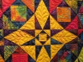 Star Quilt detail quilting 1