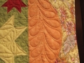 Feathered Star Quilt Scallop Border detail
