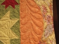 Feathered Star Quilt Scallop Border detail